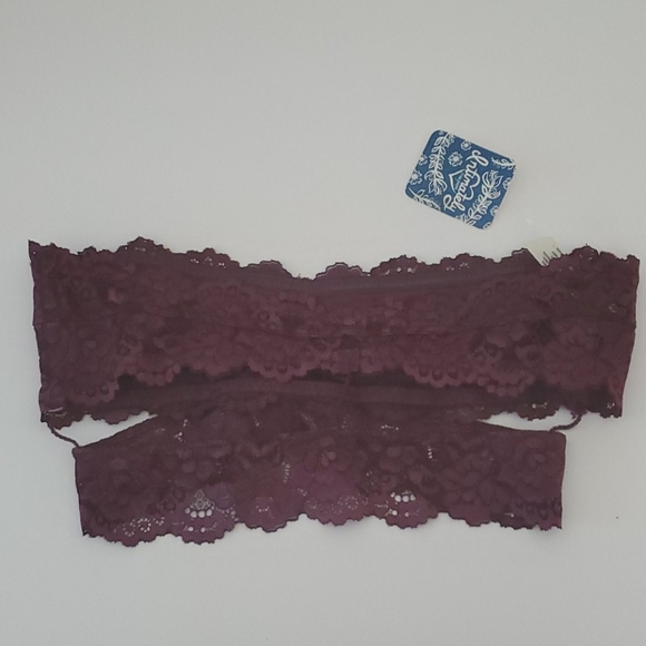 33. 🆕 Free People Deep In the Dark Bandeau Bra - Picture 9 of 10